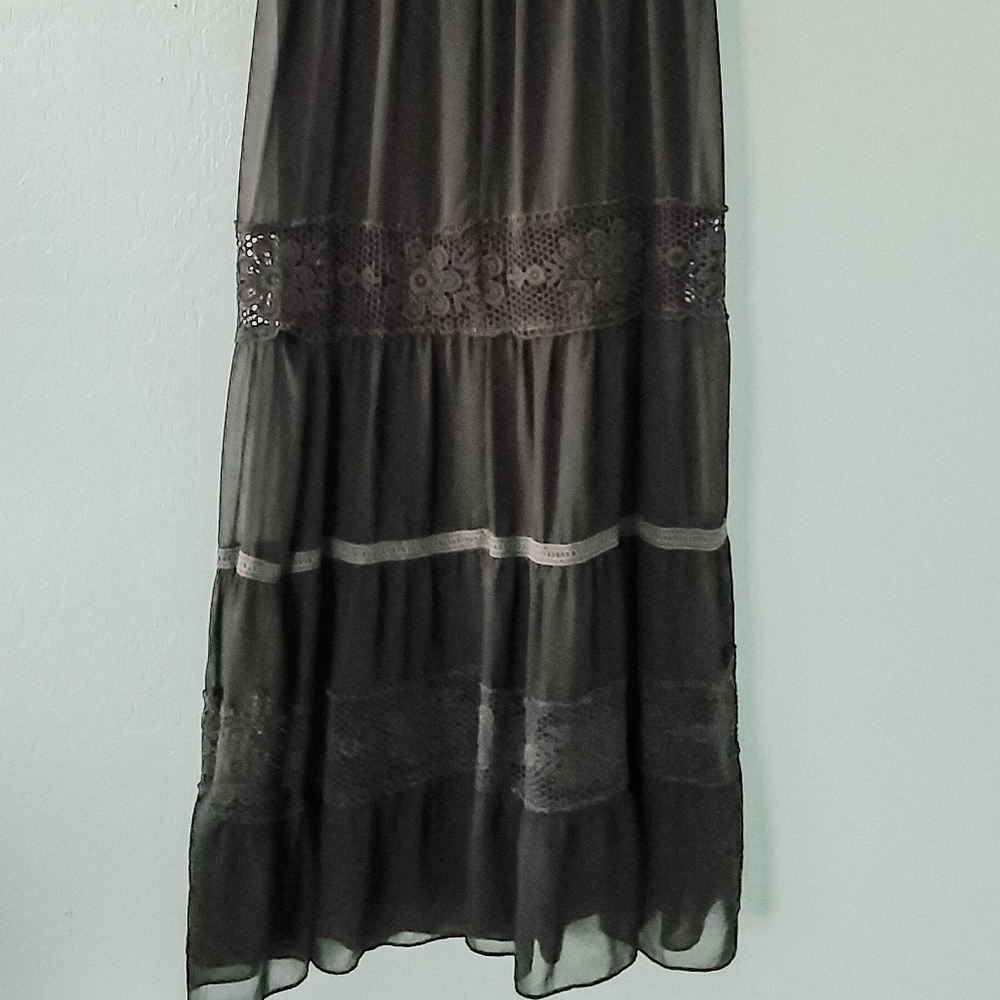 Bisou Bisou Black Maxi Skirt